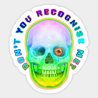 Rainbow Sci-fi head Sticker